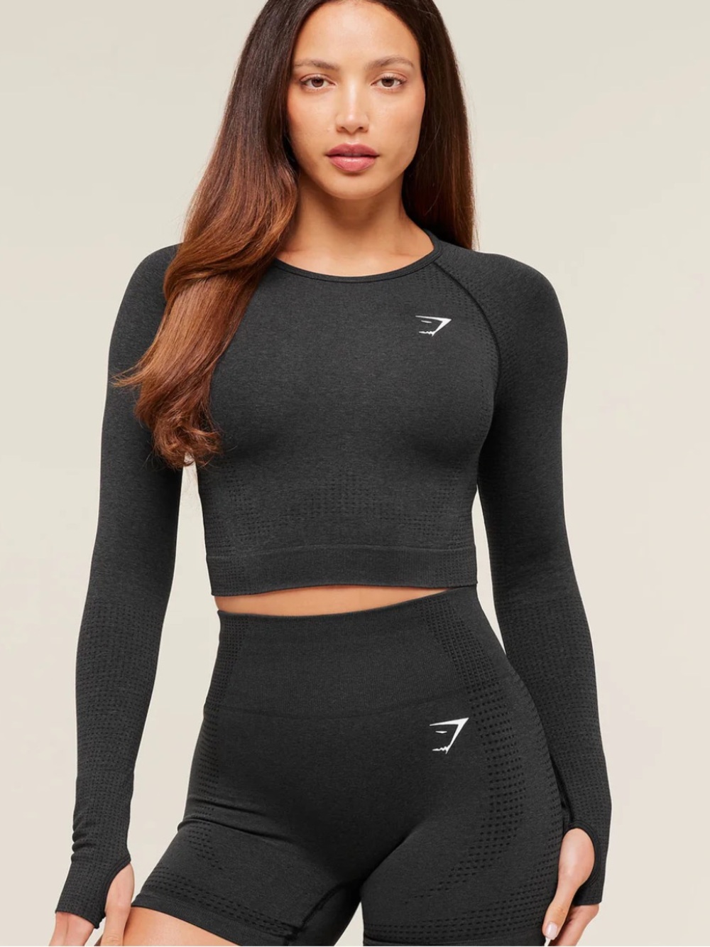 Gymshark Vital Crop Top - Dark Gray